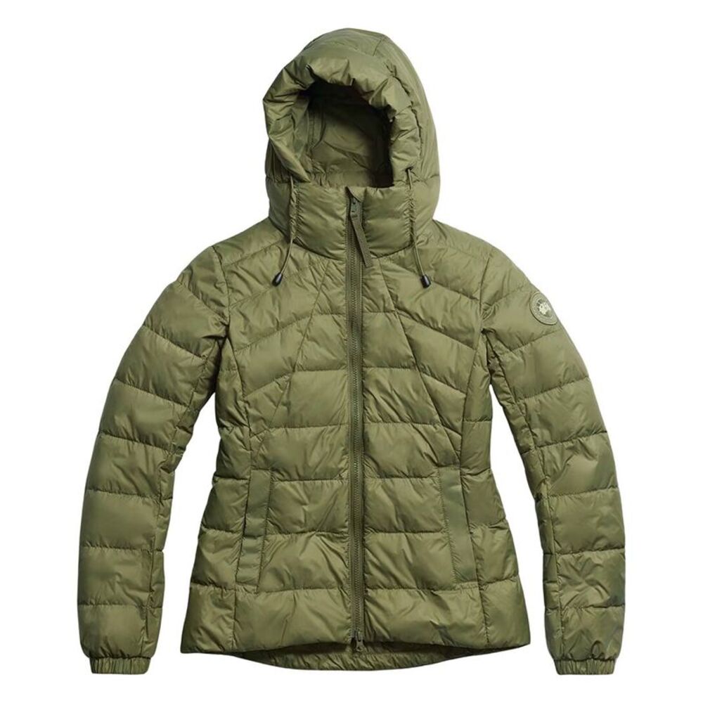 Canada Goose Womens Abbott Hoodie Tonal Disc Jacket, Green